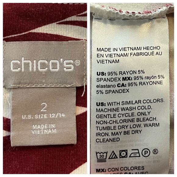 Chico’s Maxi Dress Tee Shirt Tank Style Sleeveless Size 2 Women’s Size 12/14 - Picture 10 of 11